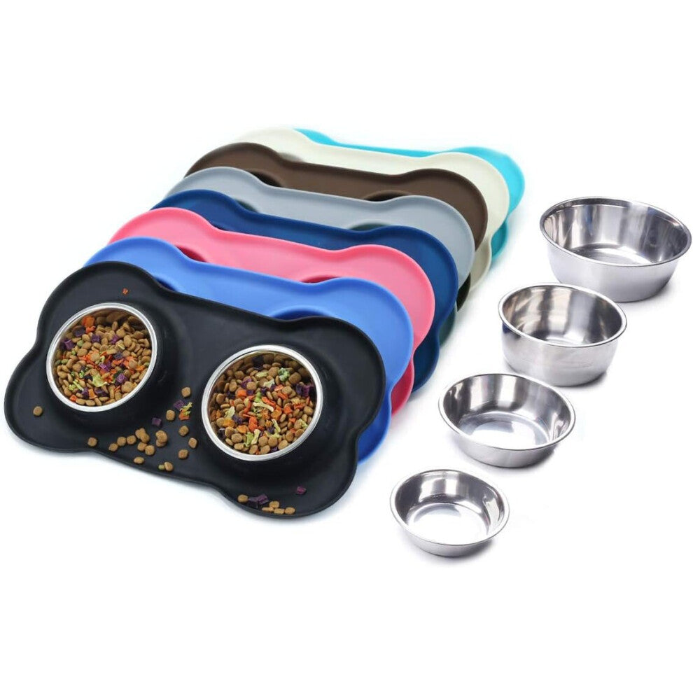 Feeder Dog Bowls for Cats, M, Black