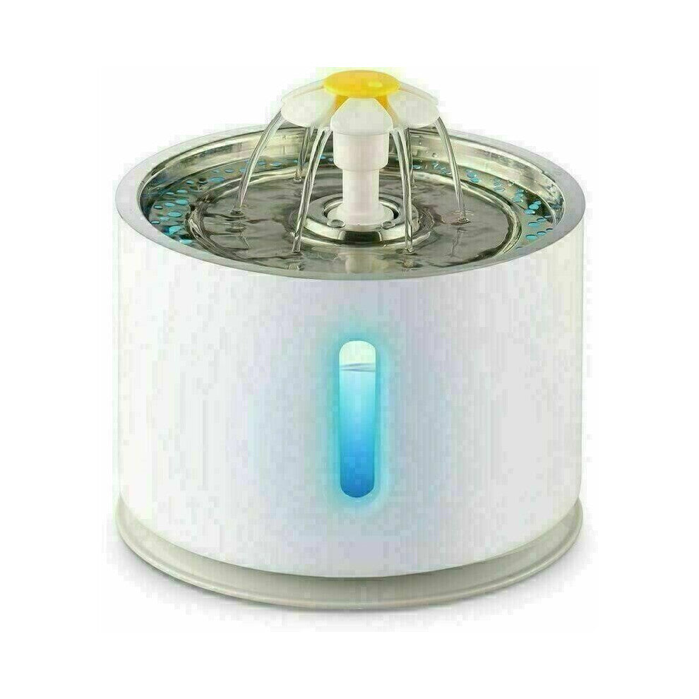 Cat Water Fountain, 2.4 L Cat Water Fountain with Activated Carbon Filter, Automatic and Quiet Fountain for Cats and Dogs