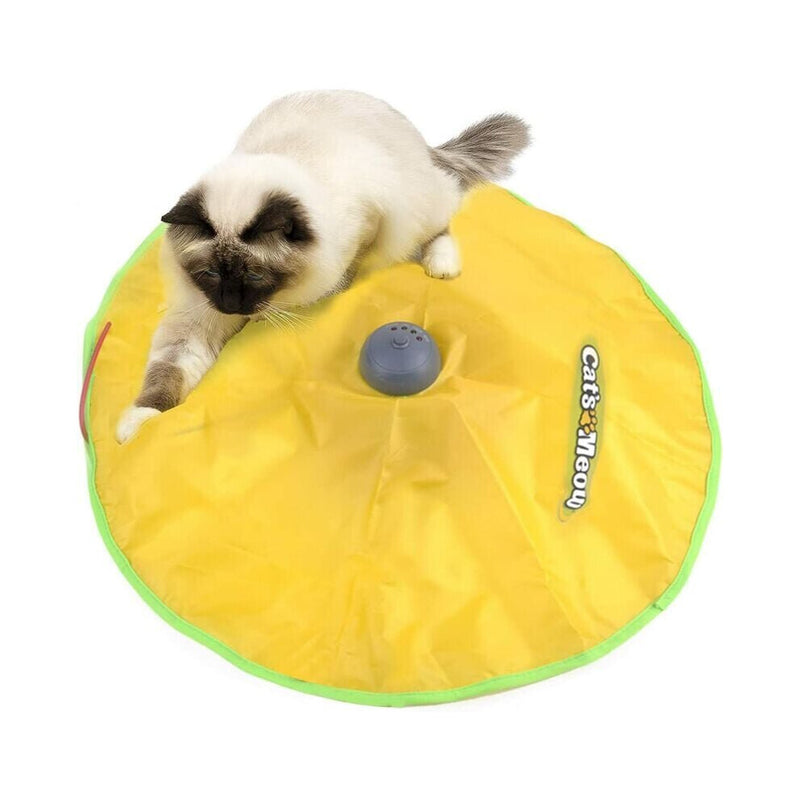Automatic Cat Toy Games Interactive Rotating Kitten Toy Catch Moving Mouse