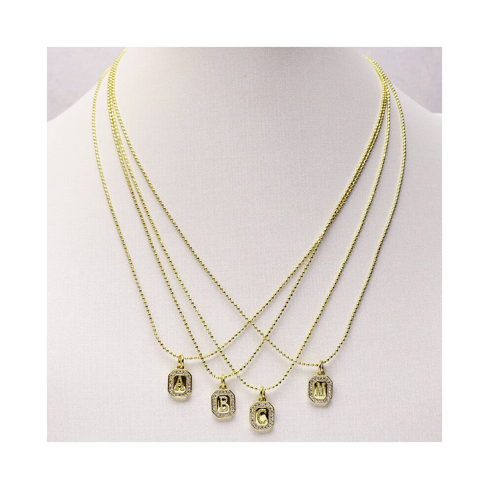 10 Strand letter charms necklace jewelry accessories women Gift for women necklace for women 51246