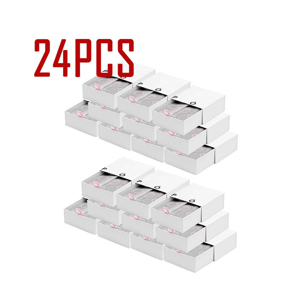 24pcs Newest Packaging Bracelets-case Ring Earrings Necklace Display Gift Velvet Box Compatible With DIY Europe Jewelry