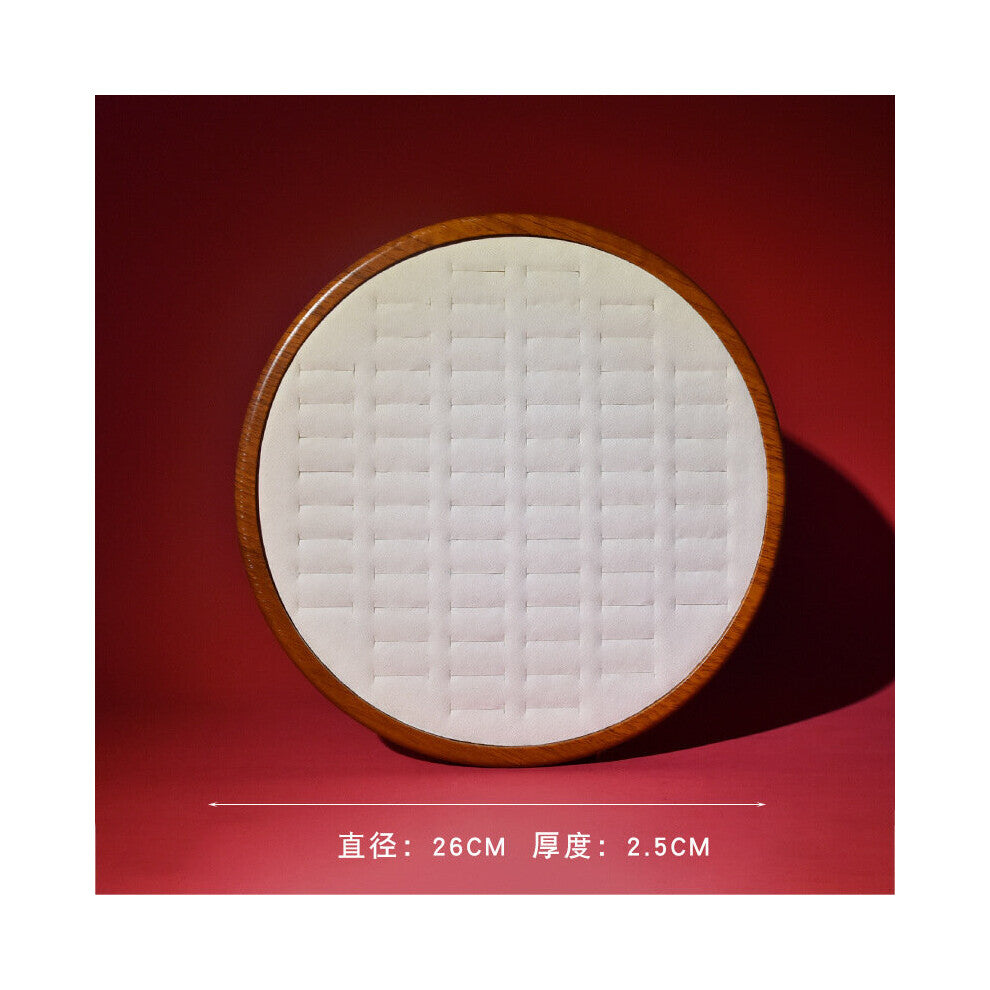 Wood grain ring jewelry tray hundred ring tray microfiber jewelry display tray earrings jewelry storage tray see pallet