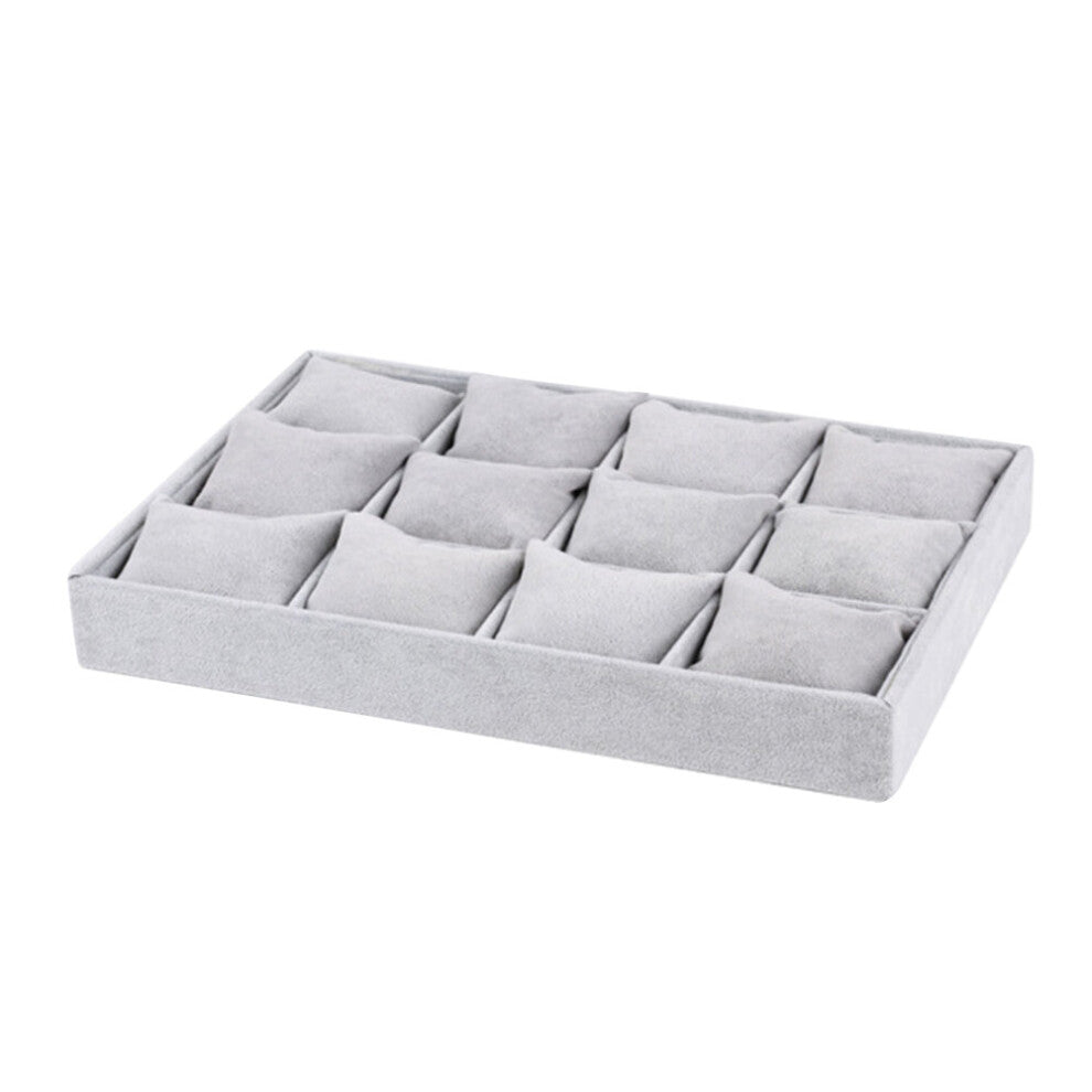 12 Grid Decorations Storage Desktop Display Holder Dustproof Ring Earrings Jewelry Box Protective Bedroom Necklace Organizer
