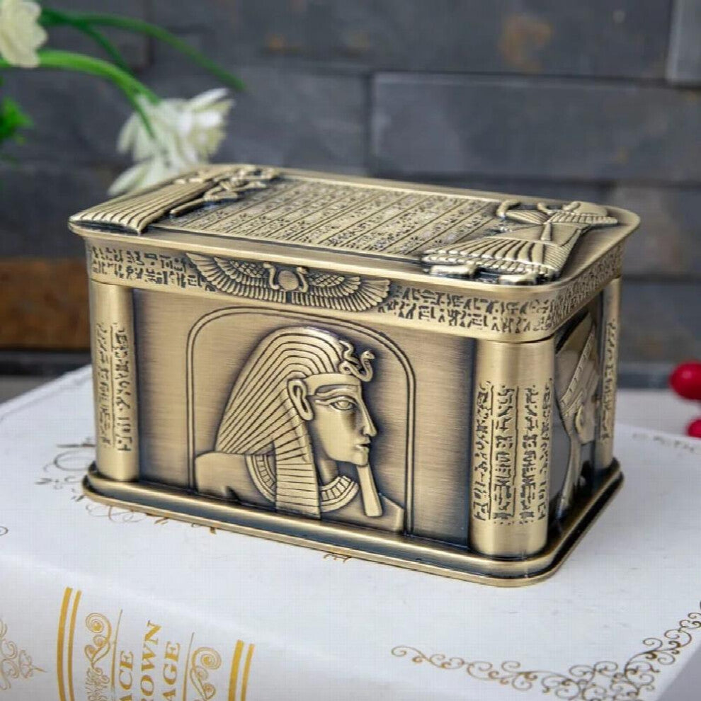 Creative Nordic Jewelry Storage Box Organizer for Girl Metal Vintage Desktop Storage Box Jewelry Organizer Case Gift