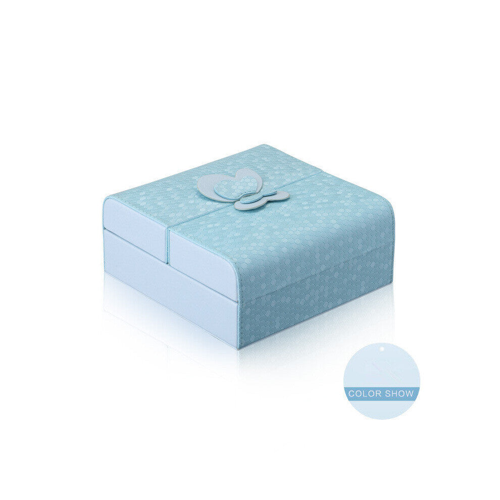 PU Leather Portable Women Stud Earrings Collection Necklace Jewelry Cases Storage Bag Display Box Organizer Accessories