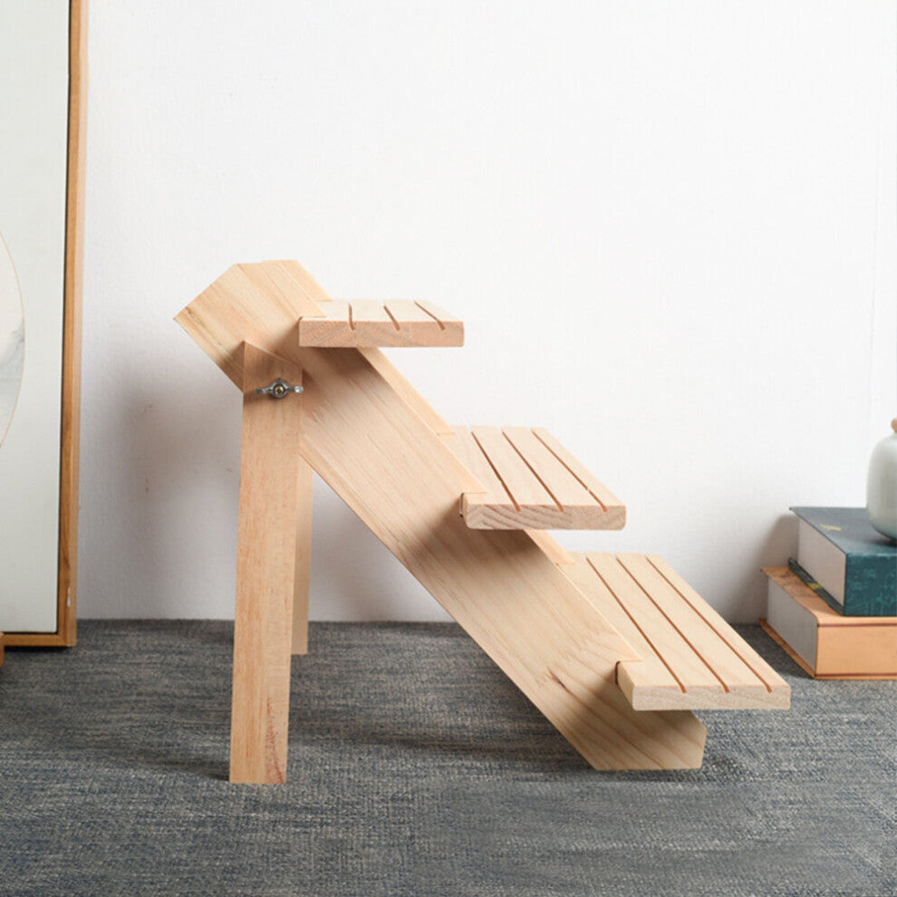 Display Rack Living Room Jewelry Storage Space Saving Wooden Earrings Neaclace Live Streaming Accessories Layer Bedroom