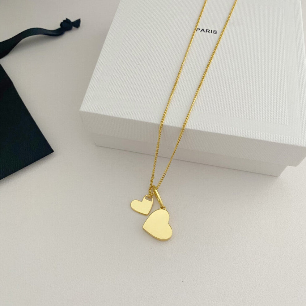 Famous Heart Pendant Chain Necklace Woman Accessories Jewelry Party Runway