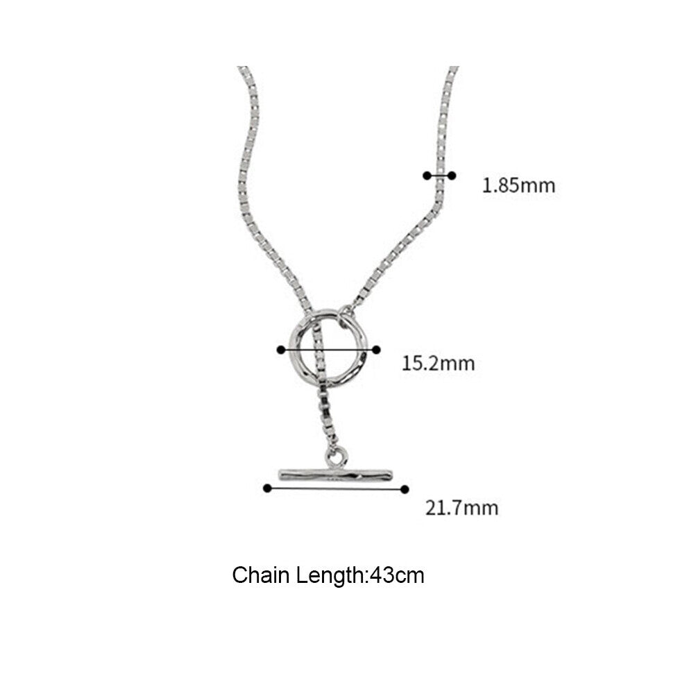 SSTEEL 925 Sterling Silver Necklace Gift For Women Minimalist Boho Niche Sense Personality Minimalist Accessories Jewelry