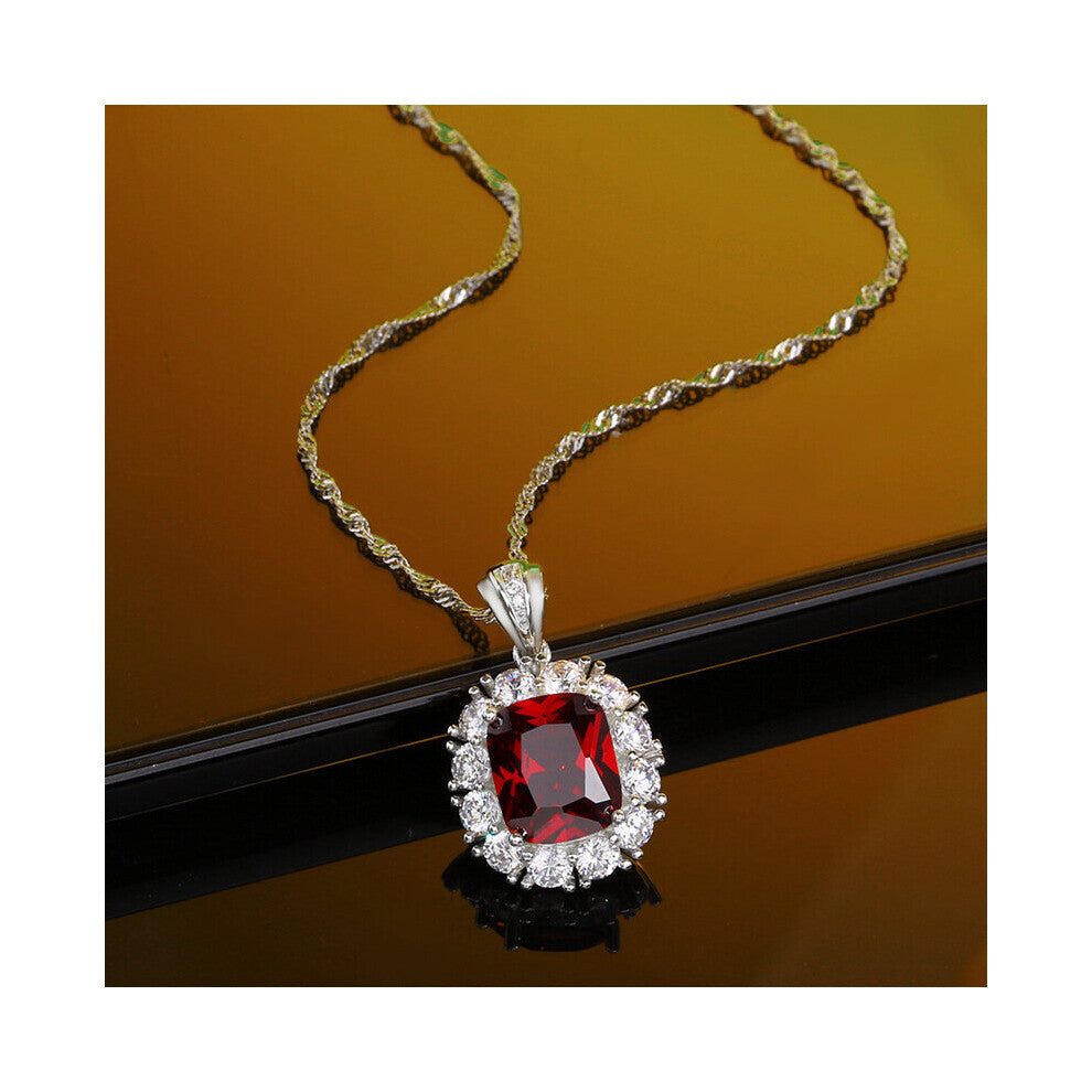 Jewelry High Carbon Diamond Necklace Female Pendant Ladies Sterling Silver S925 Accessories Gift Europe and America