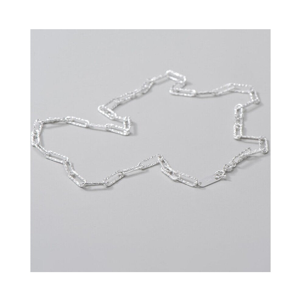 Real Pure Silver Necklace for Women Chain Necklace Women Solid Silver Bride Wedding Jewelry Accessories Sterling Silver 925