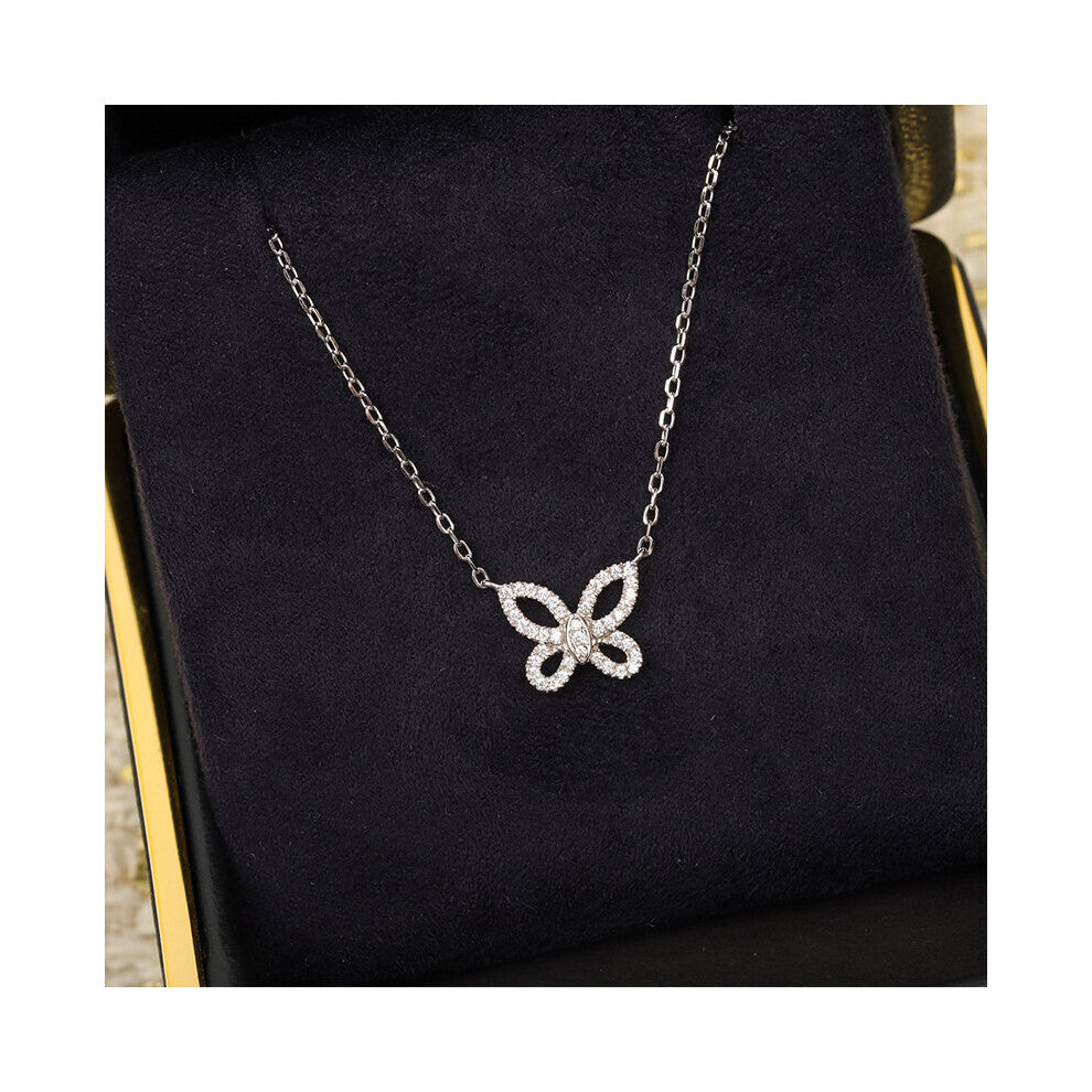 jewelry lady sweet mini butterfly necklace party birthday accessories pop