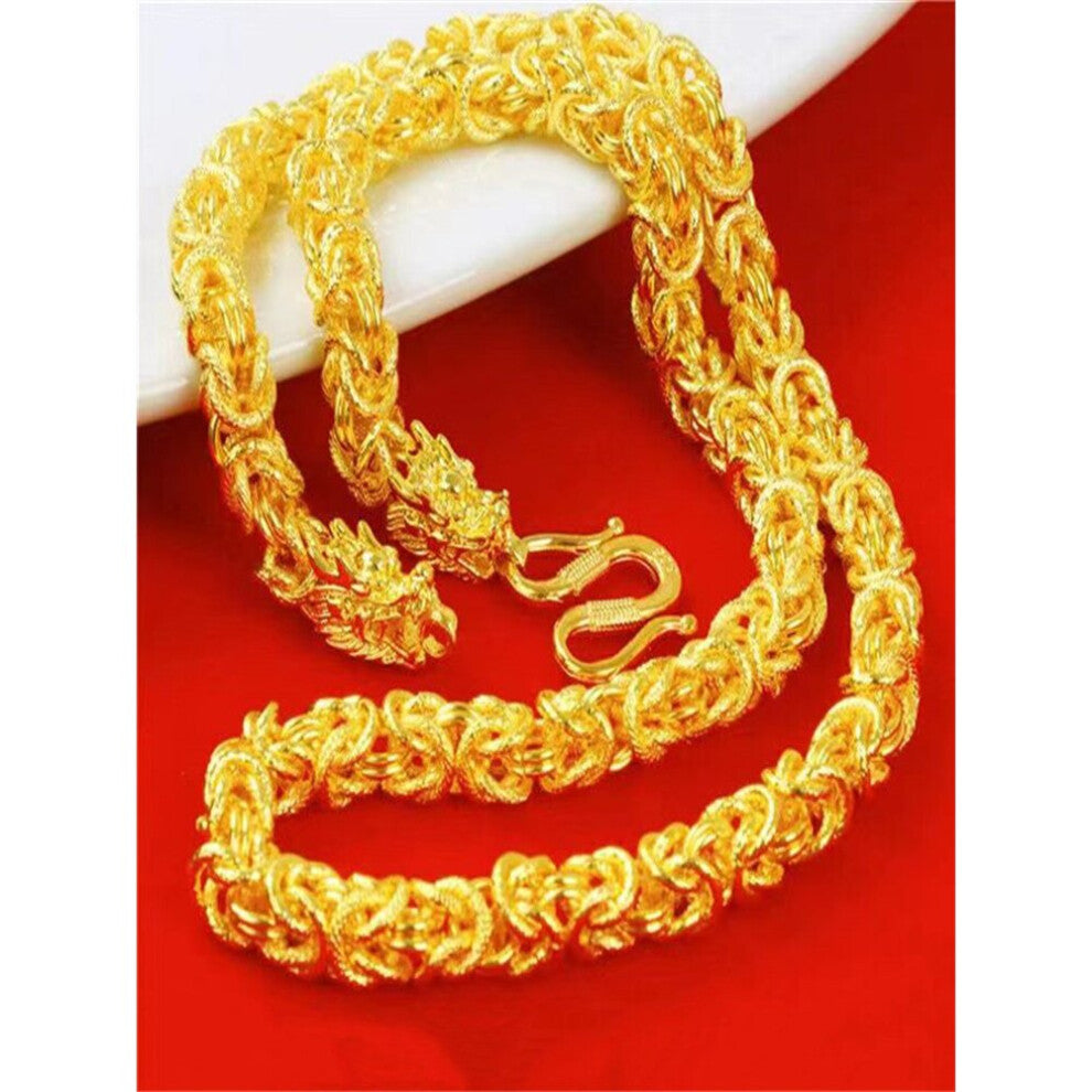 18k Dragon Necklace Mens Domineering Keel Chain Tide Accessories Boyfriend Gift