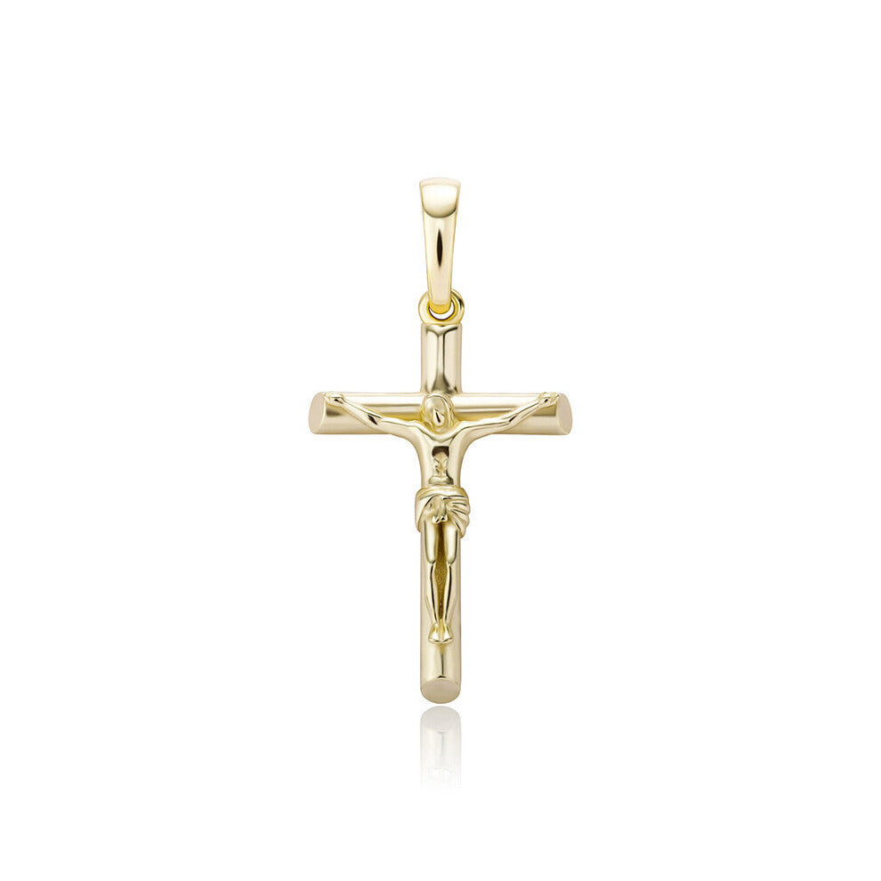 925 Sterling Silver Multi-colored Jesus Christian Cross Necklaces Men Hip Hop Style Jewelry Accessories