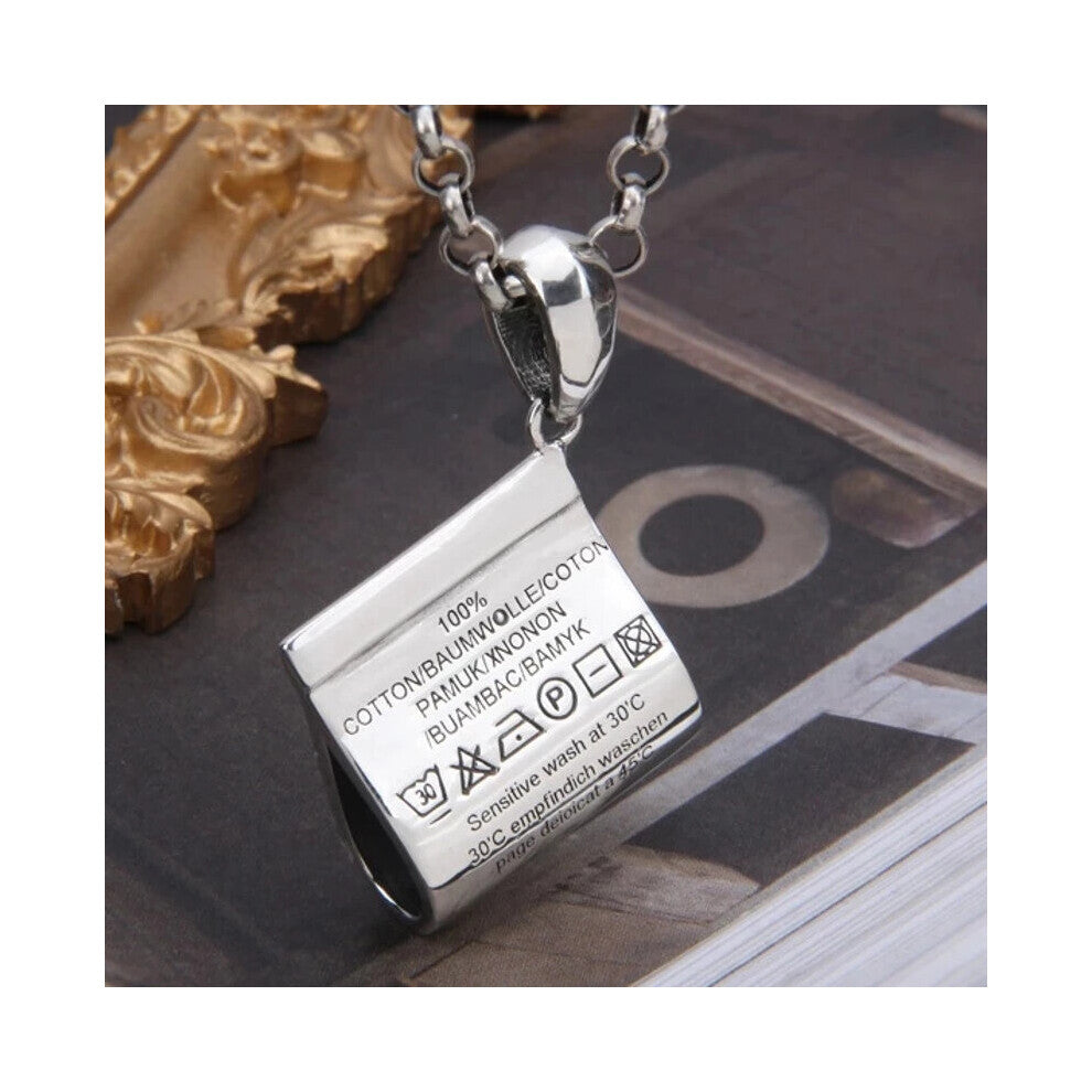 solid 100% s925 silver jewelry wallet pendant personality, old necklace accessories ins Man and Woman pendant