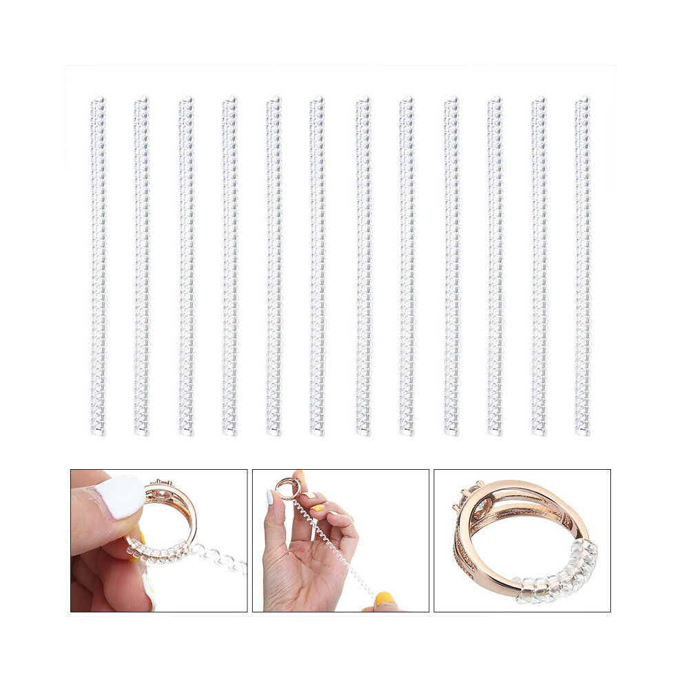 12 Pcs-set Jewelry Tools & Equipments Ring Size Adjuster Spiral Based Guard Tightener Reducer Resizing Tool For Open Ring