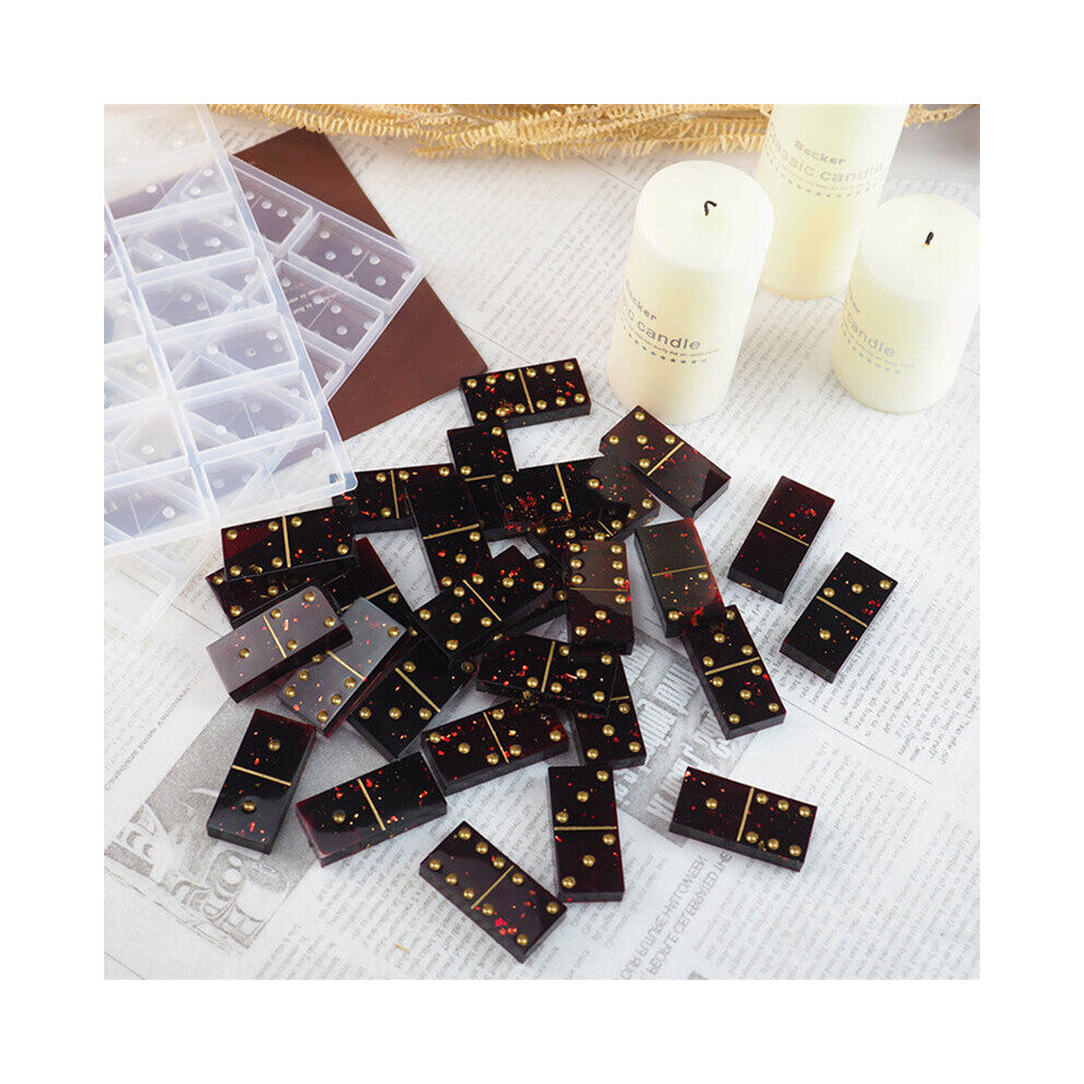 1 set Resin Domino Silicone Mold Jewelry Accessories Making Epoxy Craft