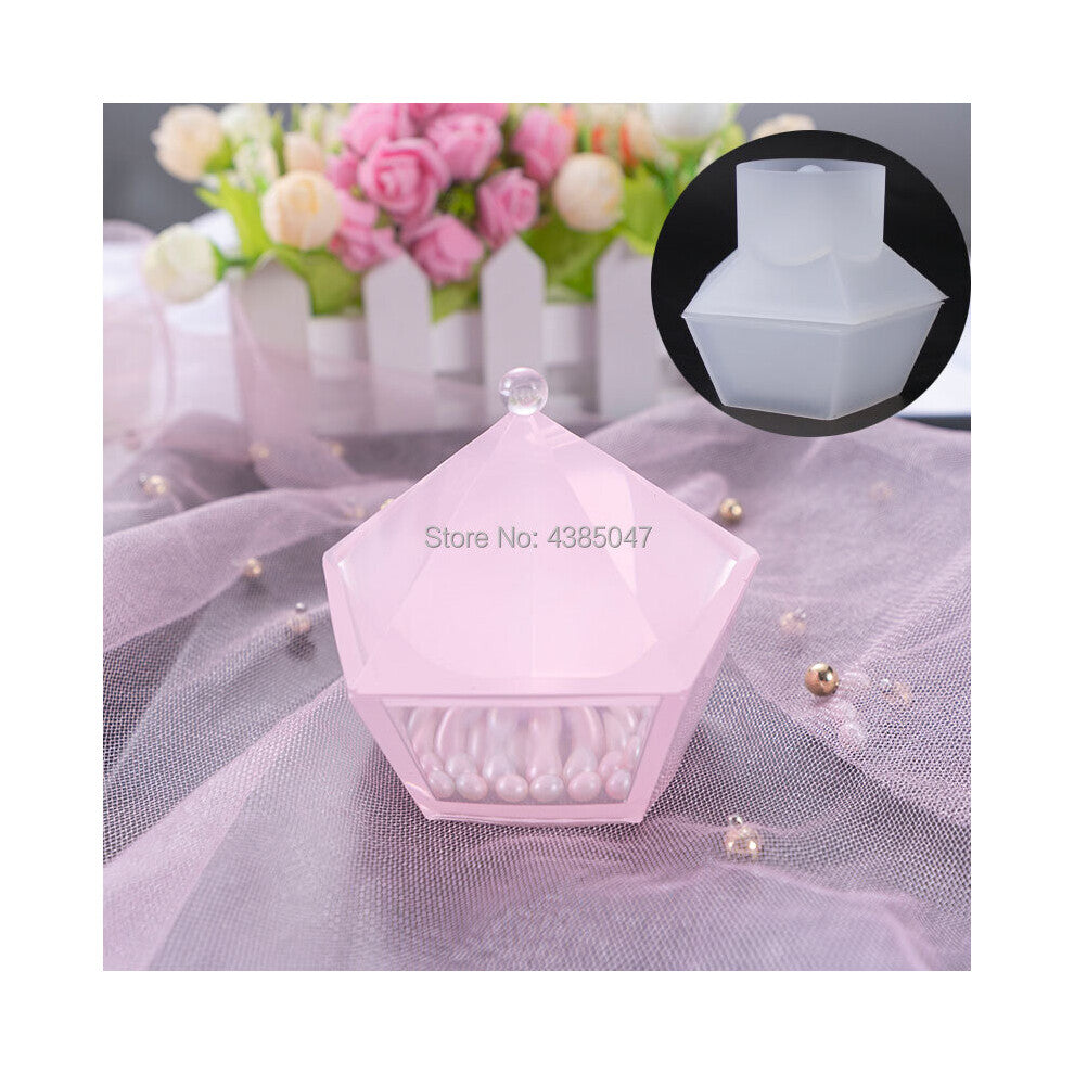 Pentagon Shaped Cut Jewelry Storage Box Mold UV Resin Jewelry Molds Jewelry Tools Jewelry Accessories
