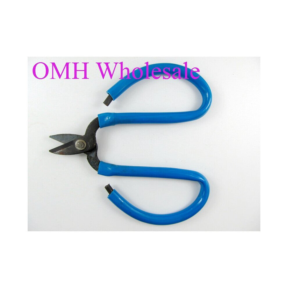 OMH 13*9.5*0.8cm 86g steel short mouth portable Sharp steel scissors jewelry tool can office - household PJ431