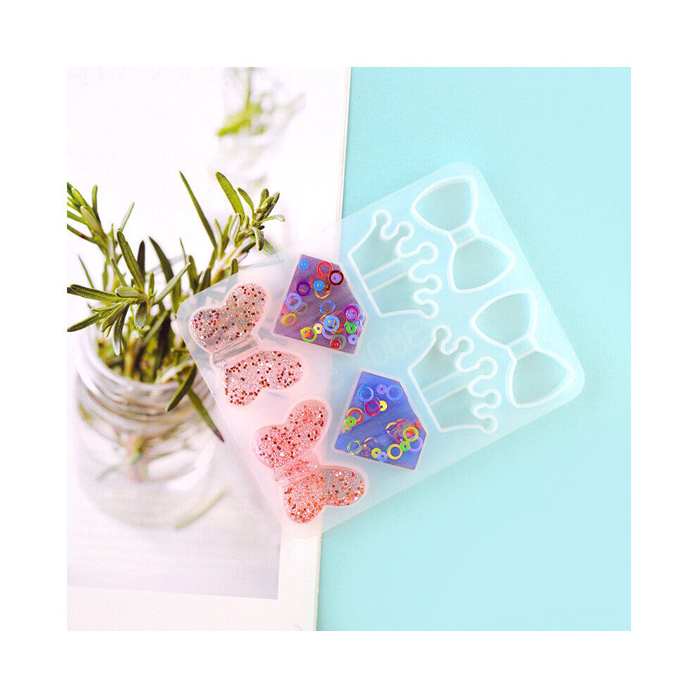 1Pc DIY Art Straw Top Accessories Mold Resin Epoxy Mold Silicone Mold For Party Drink Straw Decor Buckle