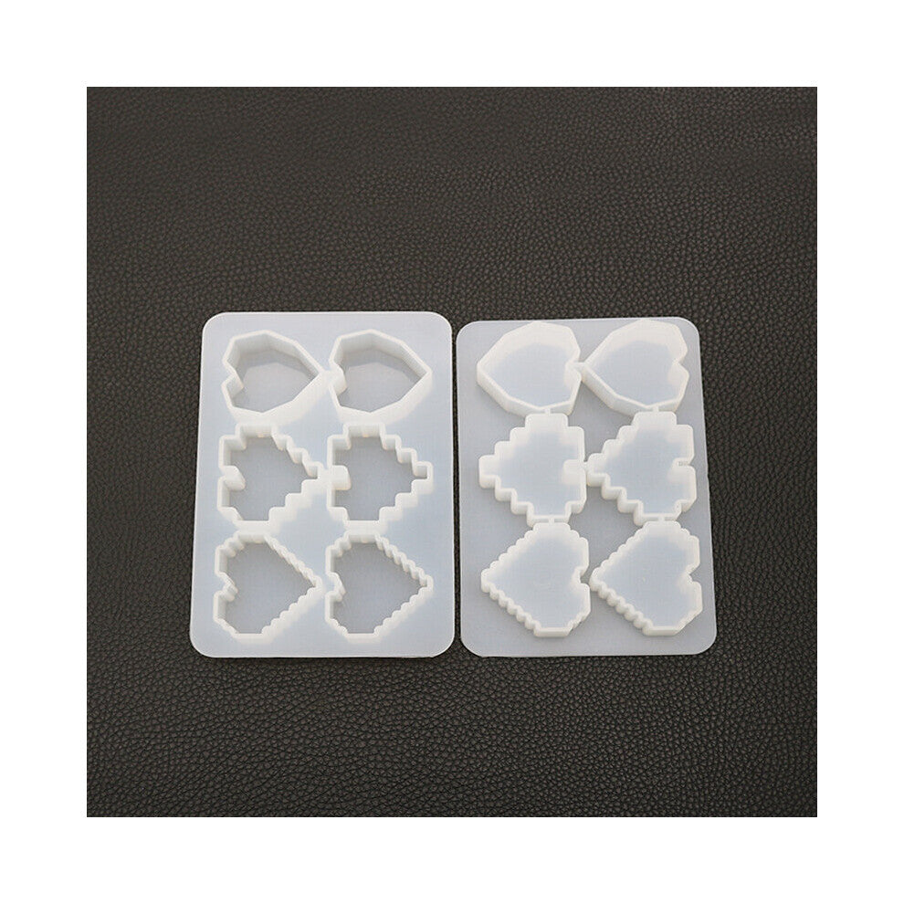 Popular1 PC UV Resin Jewelry Molds Hearts Jewelry Accessories Dried Flower Silicone Epoxy Resin Tools