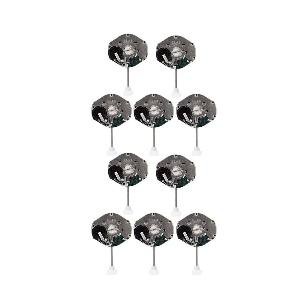 Watch Movement, 10Pcs SL68 Quartz Watch Movement Accessories Repairing Replacement Parts