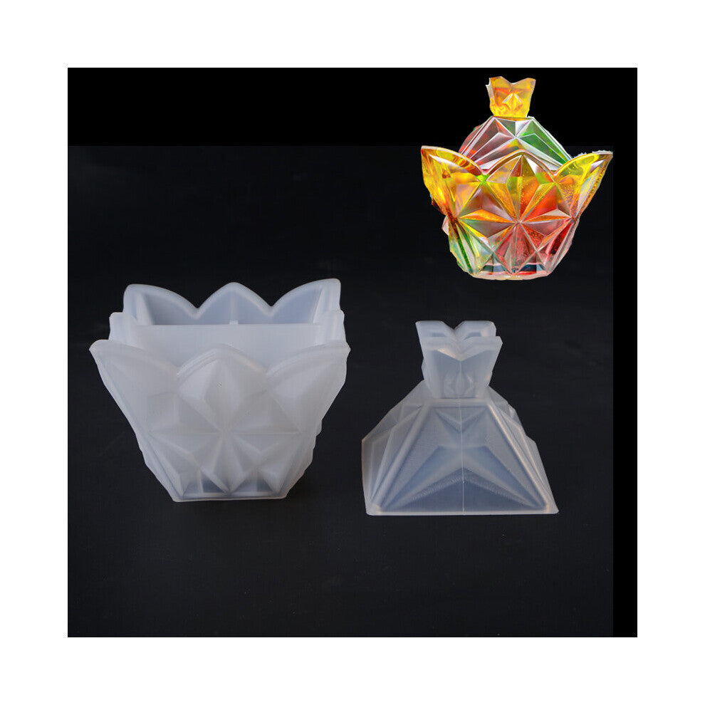 Pyramid Storage Box Jewelry Mold Art Decoration Jewelry Accessories Dried Flower UV Resin Jewelry Tools