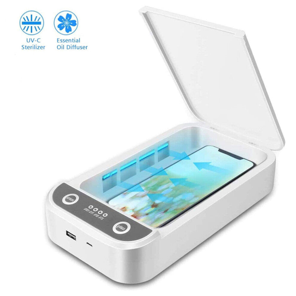 UV Ultraviolet Cell Phone Box Case Cleaner For Smartphones Jewelry Watch