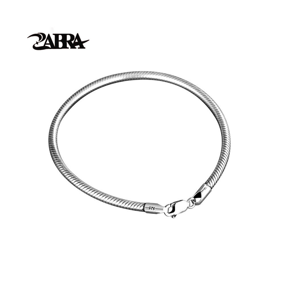 925 Sterling Silver Snake Bone Bracelet For Men Women Snake Bone Valentine?s Party Rock Biker Male Jewelry