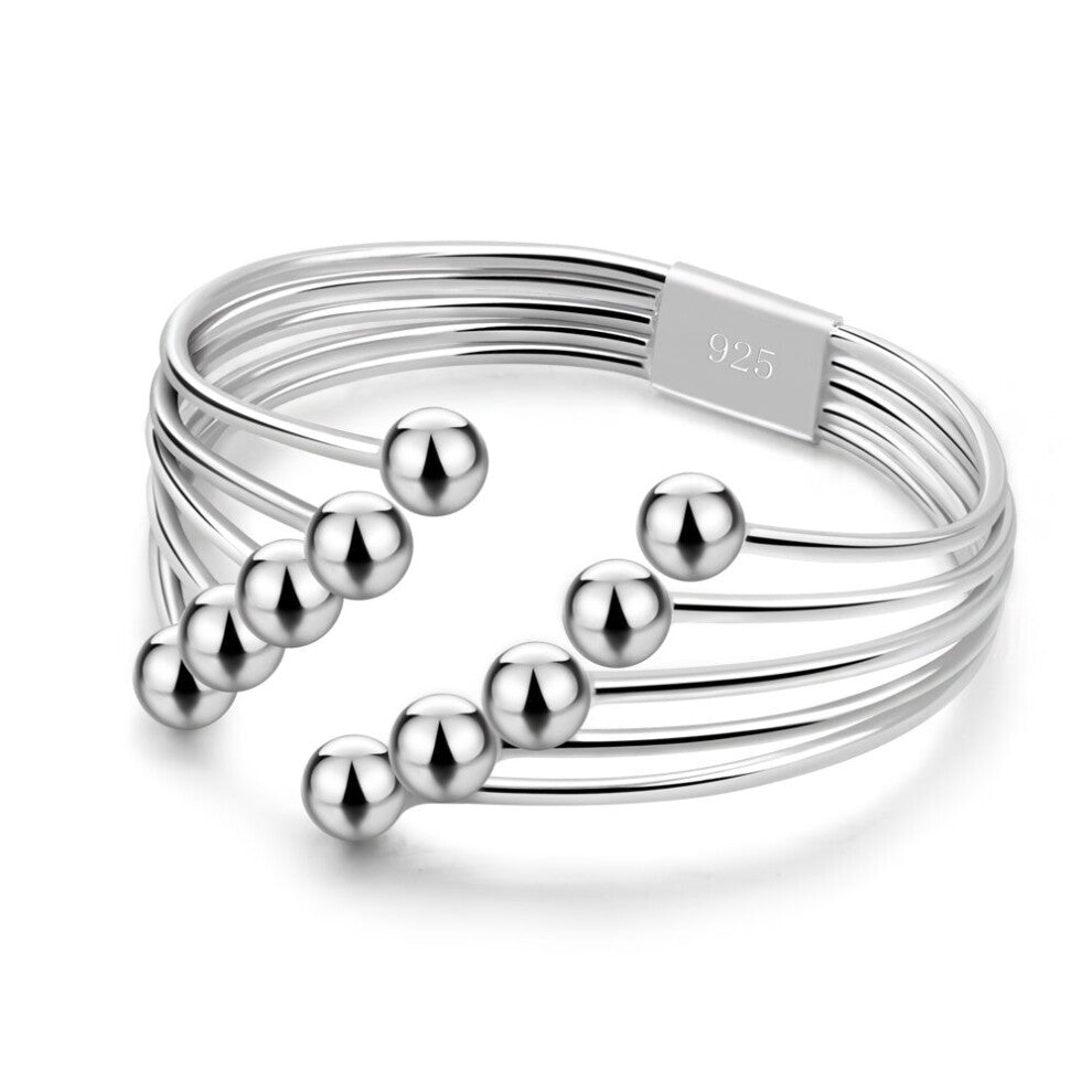 Boho Geometric Circular Bead Bracelet For Women MultiLayer Bangles 925 Jewelry Charm Party Wedding Beach Accessories