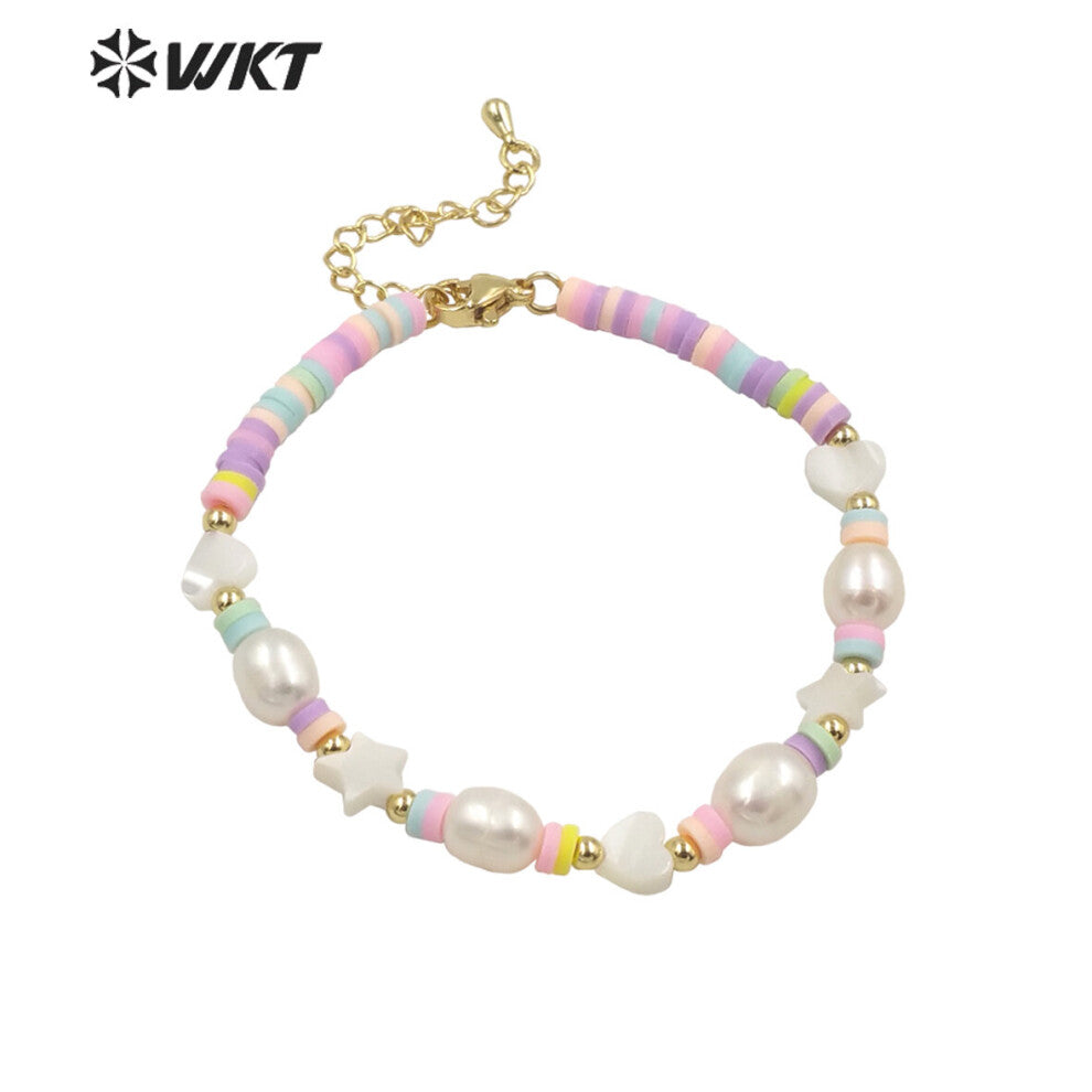 WT-MPB067 Noble and resin&pearl bracelet women HOT bracelet Accessories colorful beads bracelet jewelry