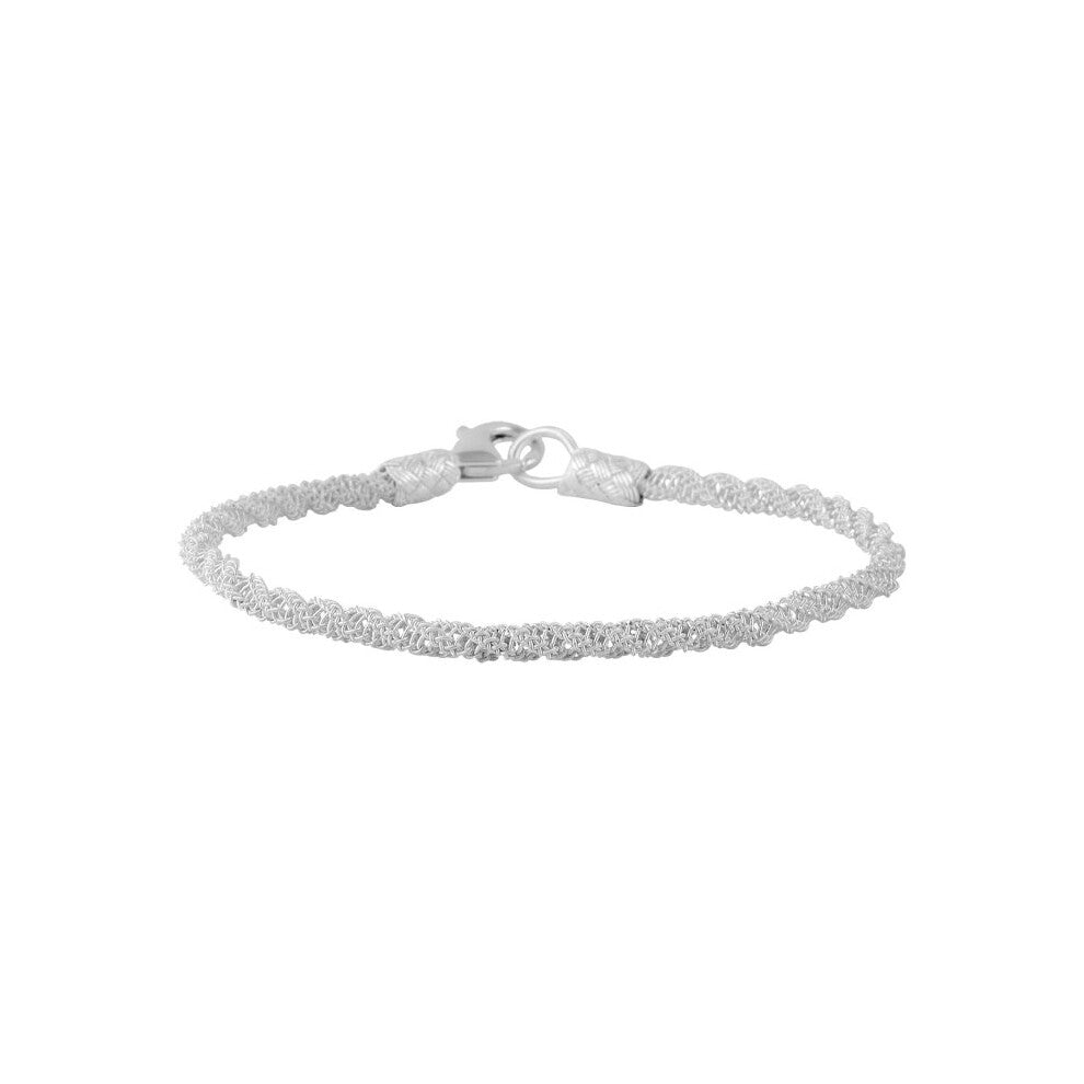 Silverlina Silver Kazaziye Hand Knitting Bracelet