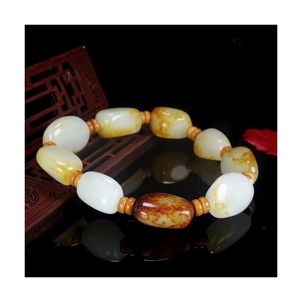 Hot Selling Natural Hetian Jade Seed Bracelet Jewelry Bracelet for Women Men Accessories Gift