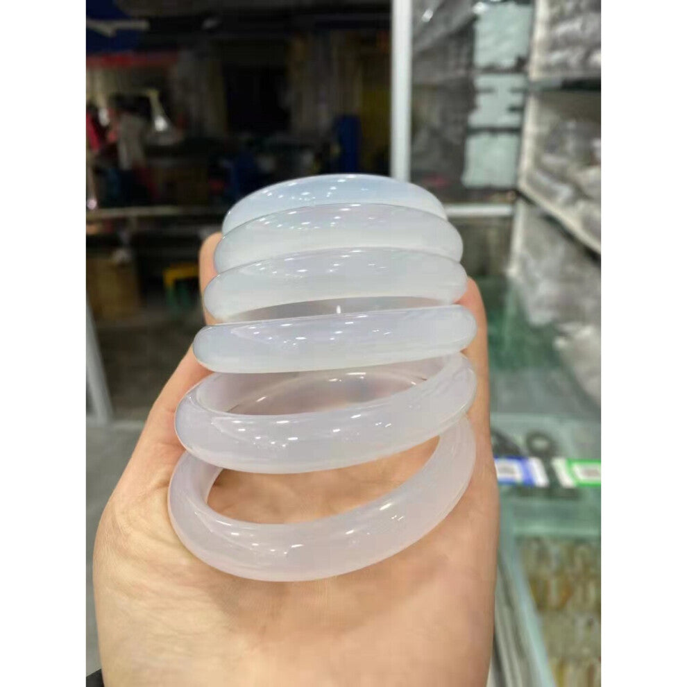 Jewelry Natural High ice Agate Chalcedony Bracelet Boutique Women Bangle Accessories Gift
