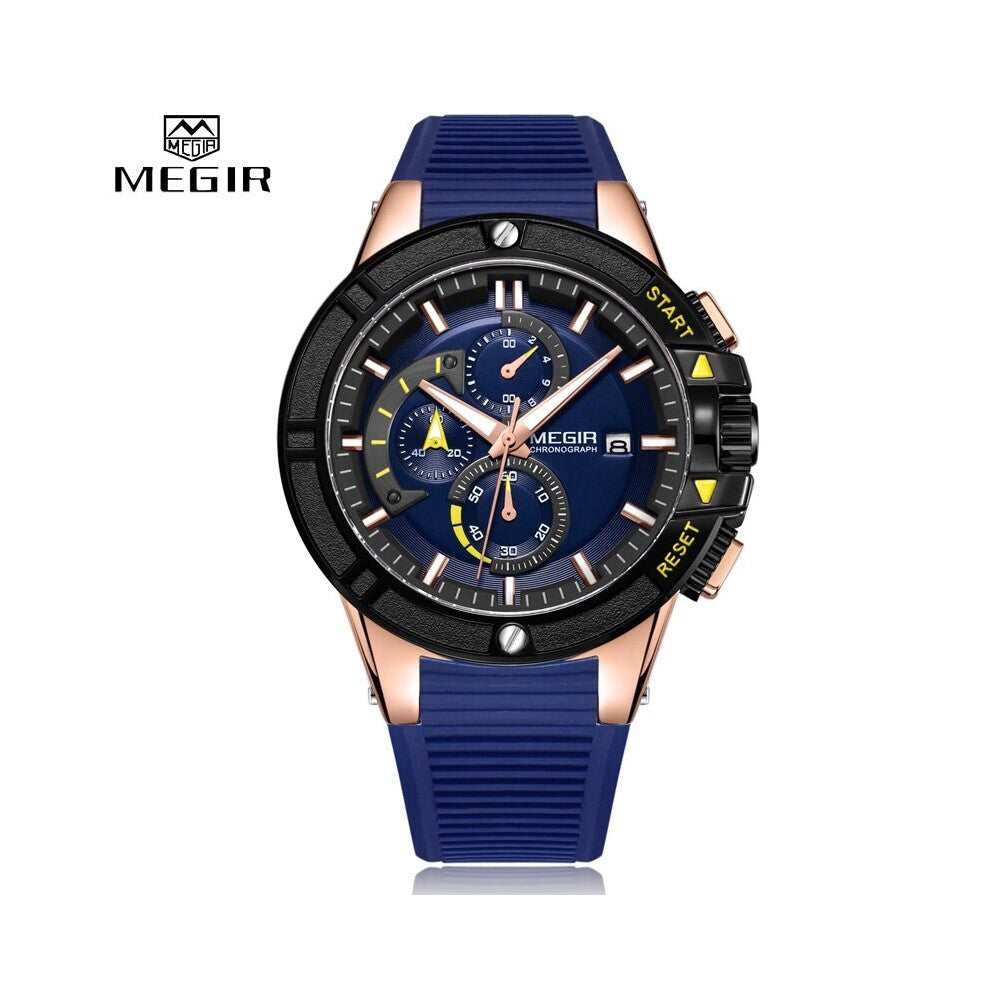 Relogio Masculino Men Sport Watch Military Silicone Chronograph Quartz Mens Watches Male Casual Date Waterproof Wristwatch