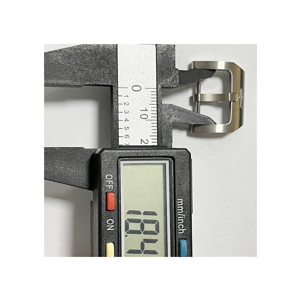 Watch Accessories Heimdallr Solid 18mm-20mm Width Titanium Material Watch Buckle Fit Rubber-Leather Strap Clasp Replacement Part