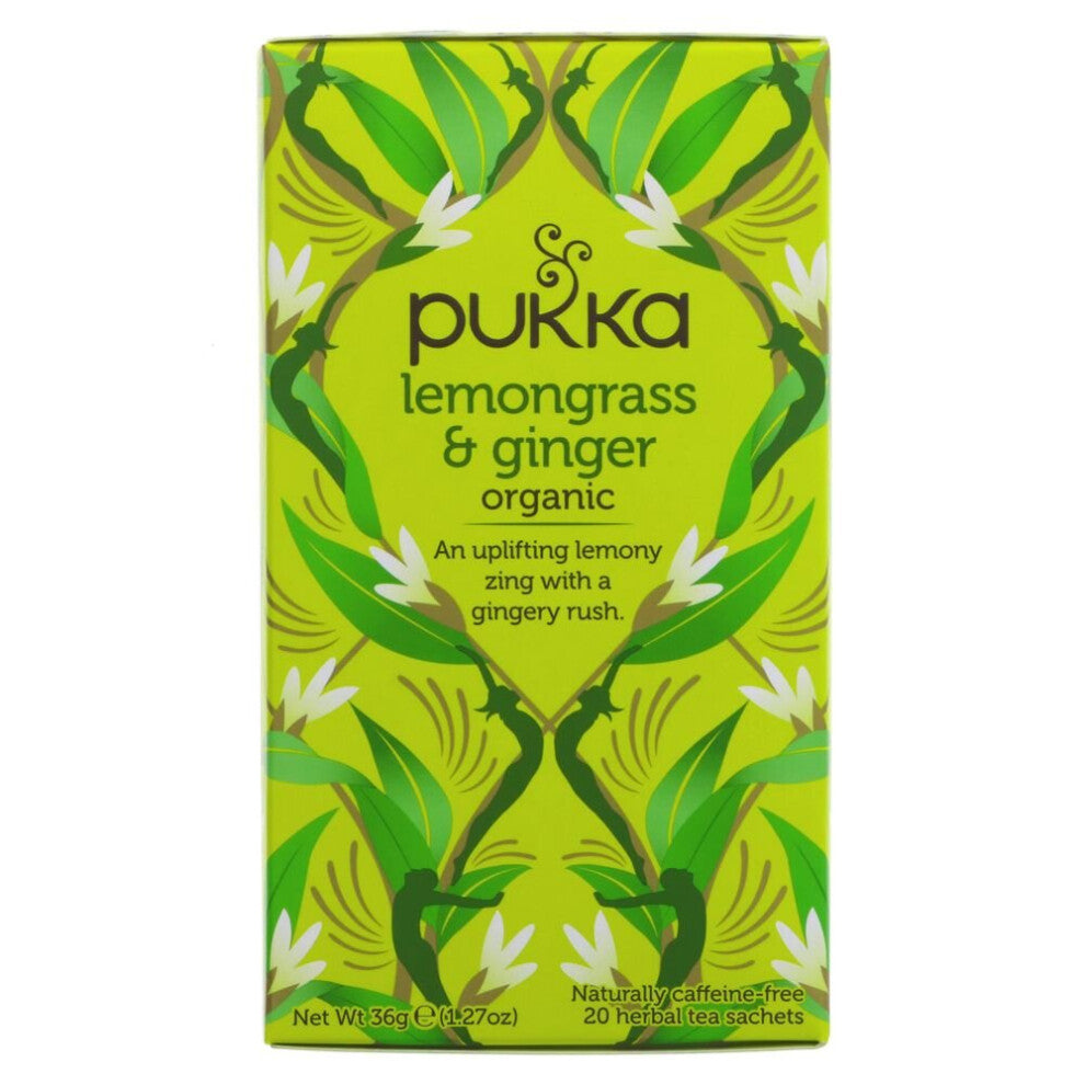Pukka Lemongrass and Ginger 20 bags ( pack of 4 )