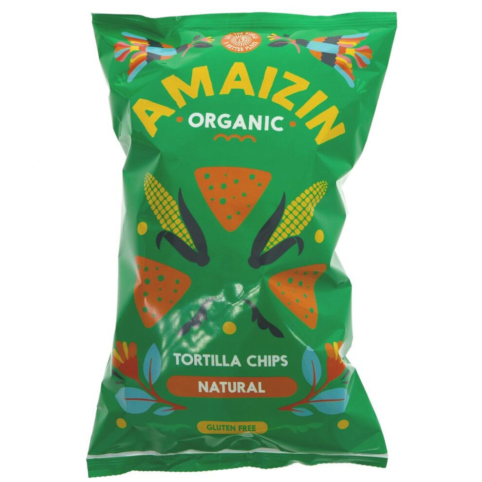 Amaizin Bio Corn Chips Natural 150g ( pack of 10 )