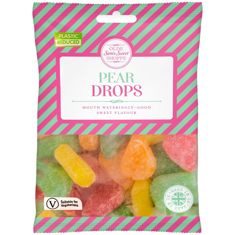 Olde Sam's Pear Drops 200g X 5 Delicious Tasty And Twisty Treat