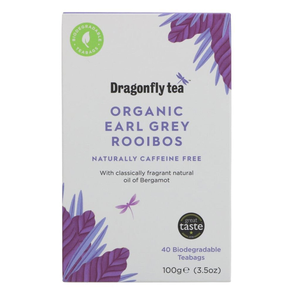 Dragonfly Tea Rooibos Earl Grey 40 bags ( pack of 8 )