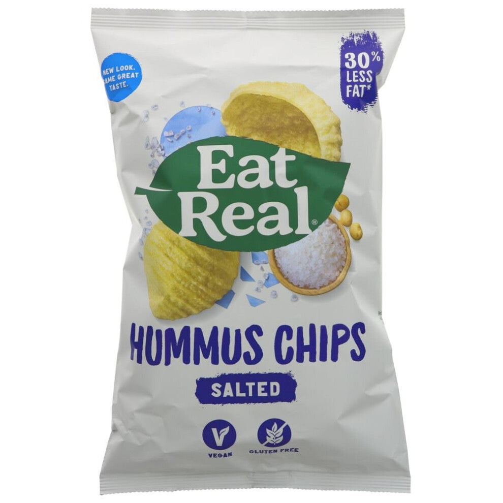 Eat Real Salted, Hummus Chips 135g ( pack of 10 )