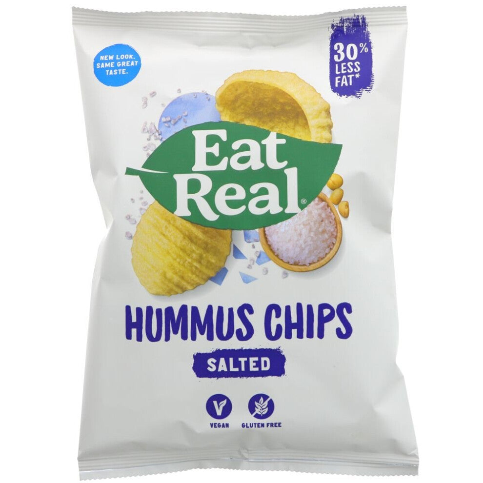 Eat Real Salted, Hummus Chips 45g ( pack of 12 )