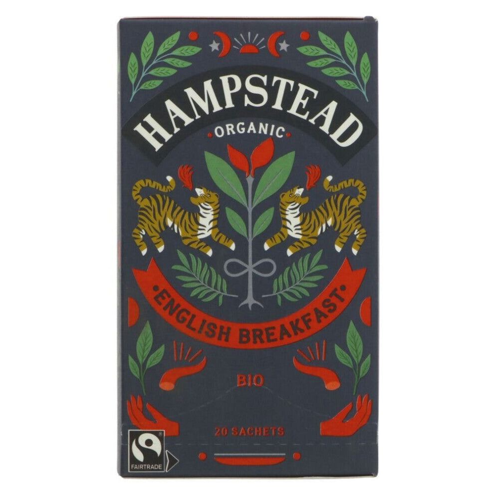Hampstead Tea English Breakfast 20 bags ( pack of 4 )