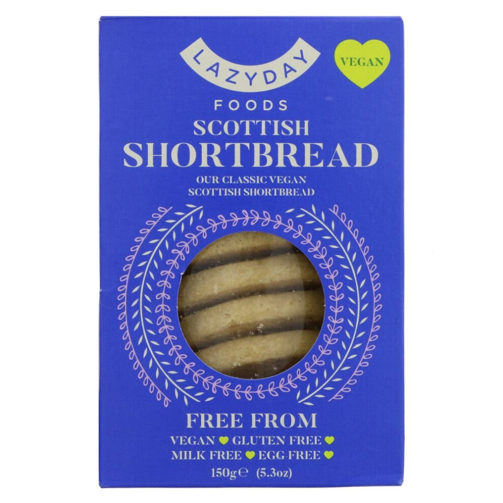 Lazy Day Free From Shortbread 150g ( pack of 8 )