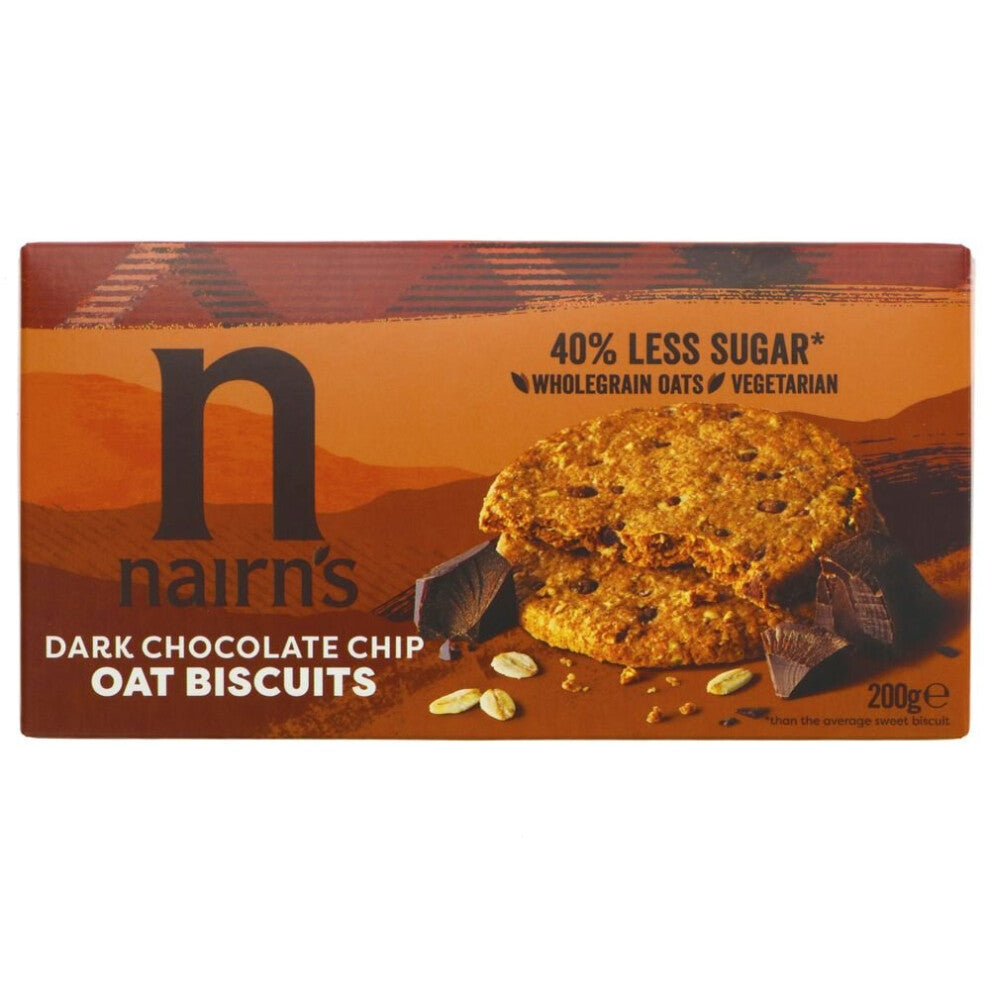 Nairn's Dark Chocolate Chip 200g ( Pack of 8 )
