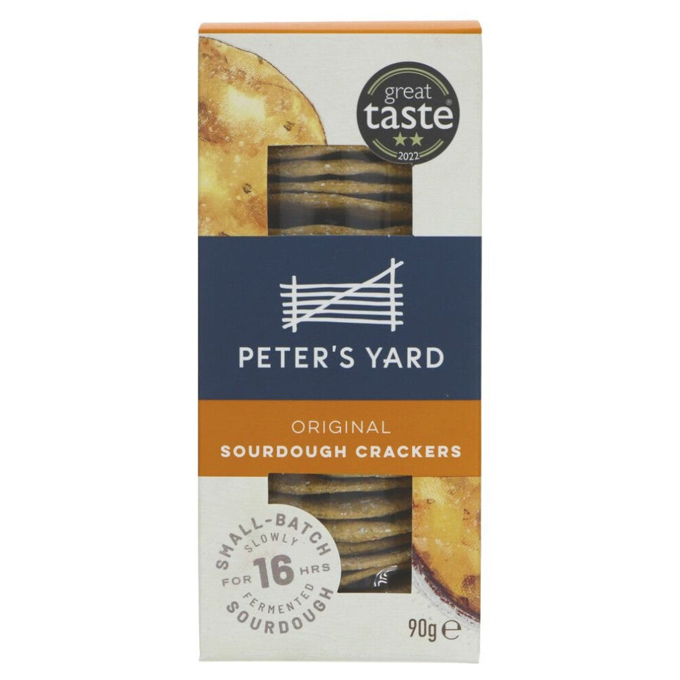 Peter's Yard Original Sourdough Crackers 90g ( pack of 8 )