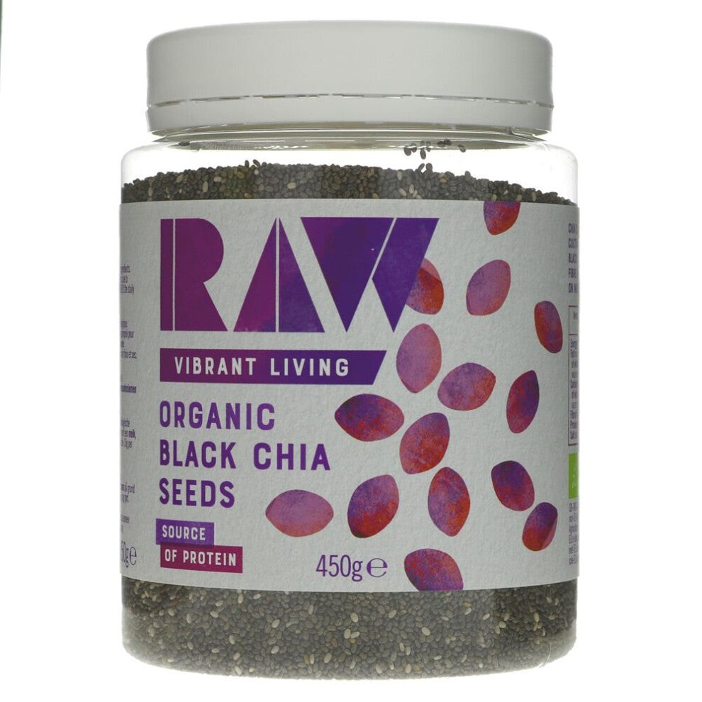 Raw Health Organic Black Chia Seeds 450g ( pack of 6 )
