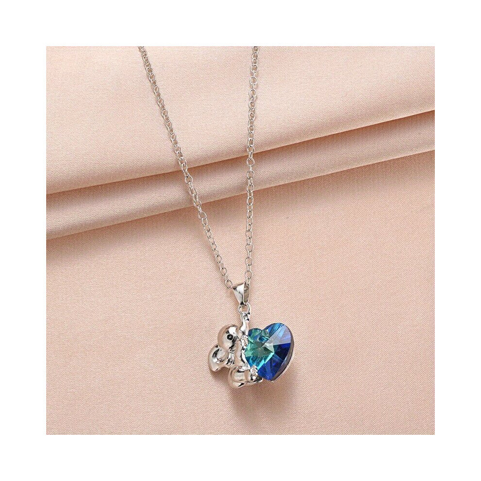 Elephant Pendant Necklace With Love Fashionable And And Classic And Versatile Daily Accessories For Men Holiday