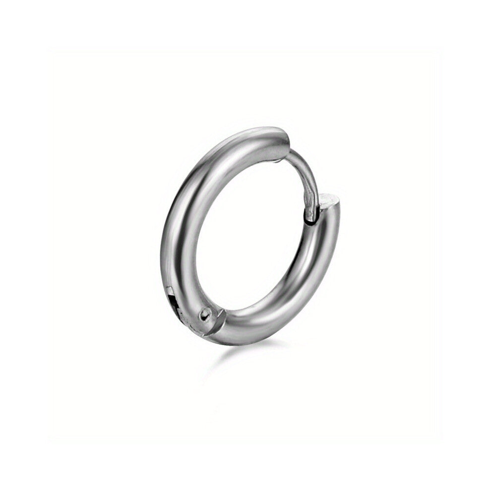 1pc Stainless Steel Earring For Men Geometric Earrings Glossy Hip hop Punk Earrings Earrings