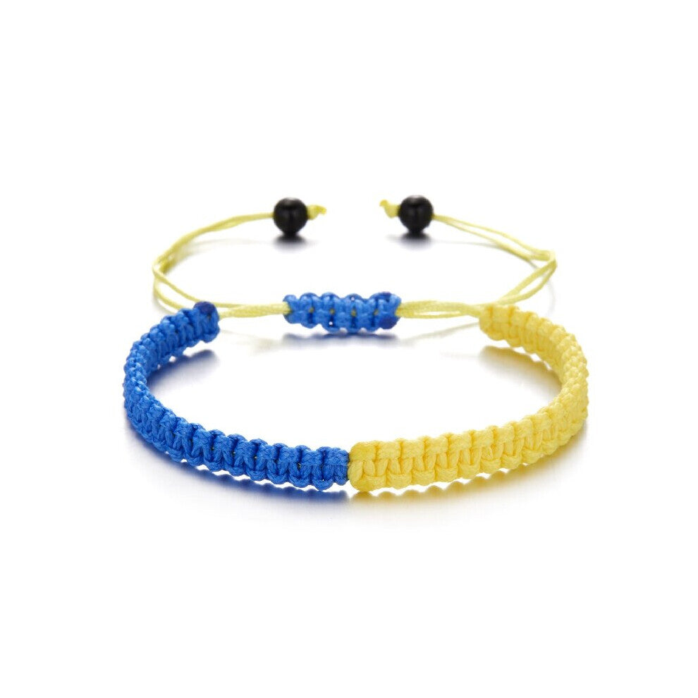 1pc Funky Creative And Yellow Series Hand Knitting Bracelet Style For Choosing