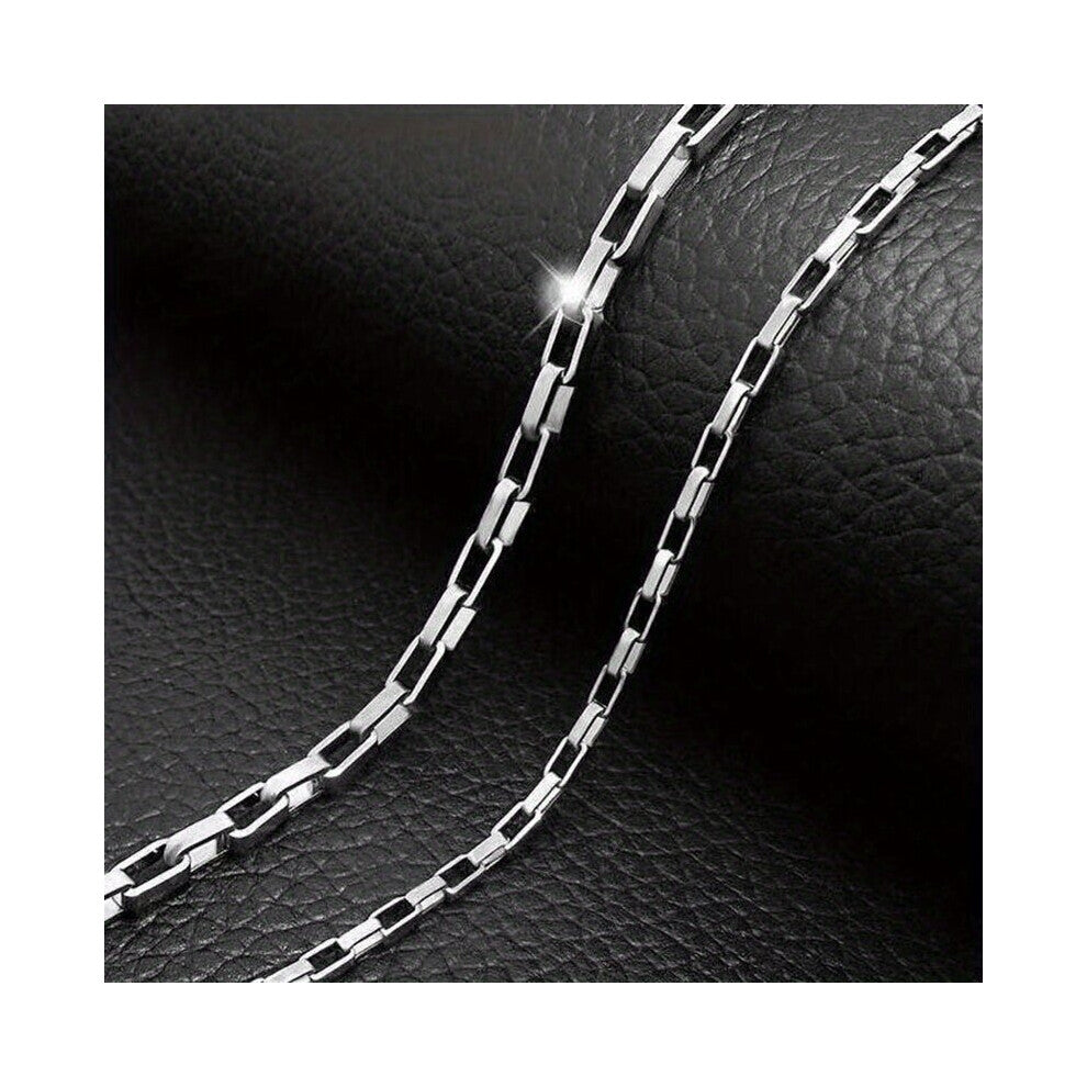 1pc Titanium Steel Necklace Personalized Long Box Chain Mens And Womens Jewelry Accessories